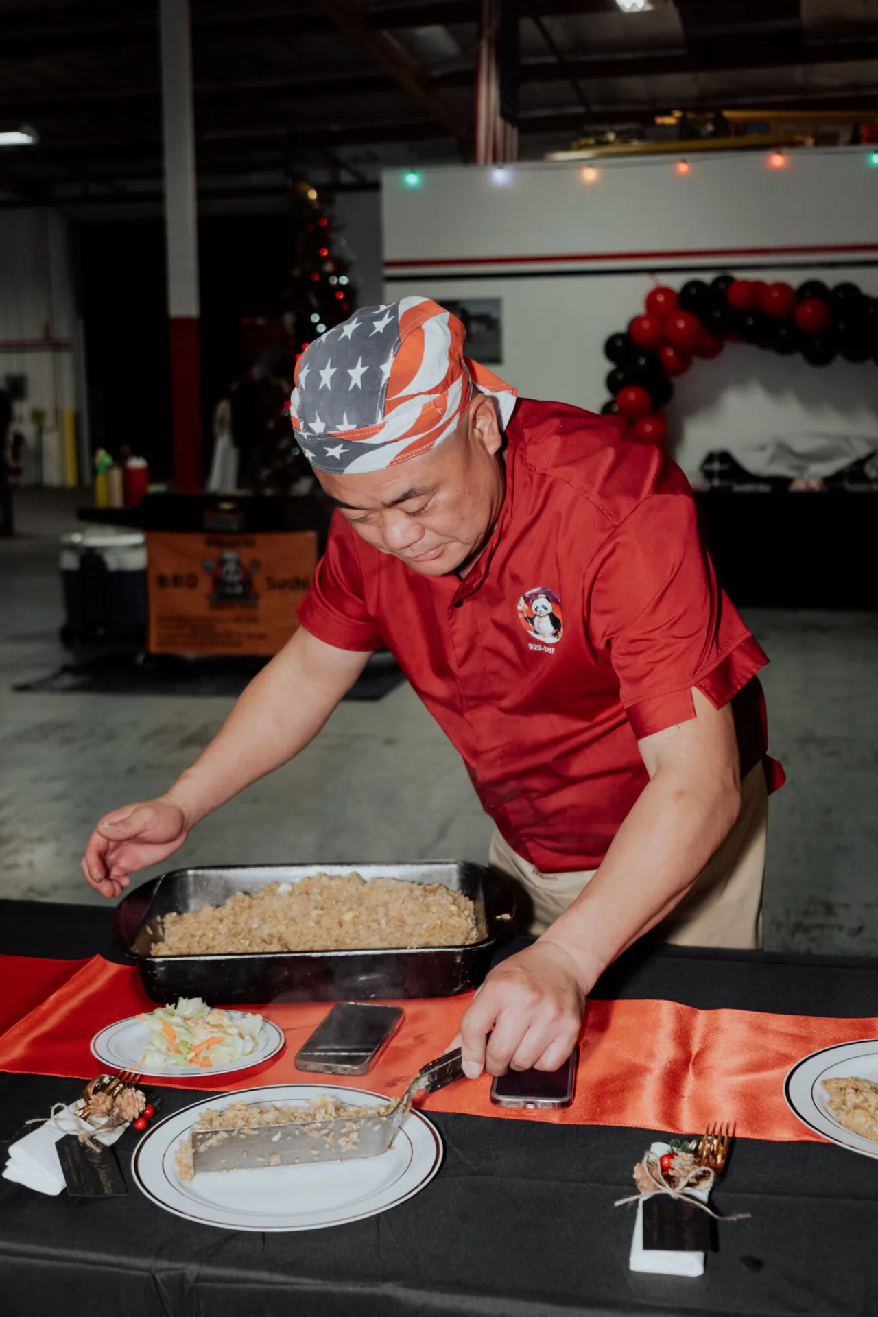 Private mobile hibachi catering experience in United States